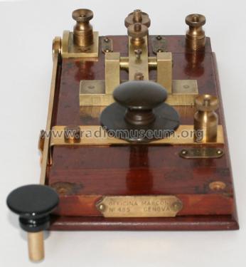 Sidelever Spark Key ; Marconi Italiana (ID = 1955609) Morse+TTY