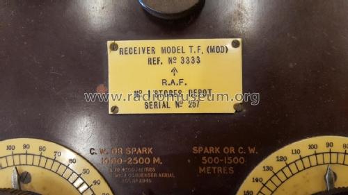 Receiver model T.F. ref 3333; Marconi's Wireless (ID = 2299988) Commercial Re