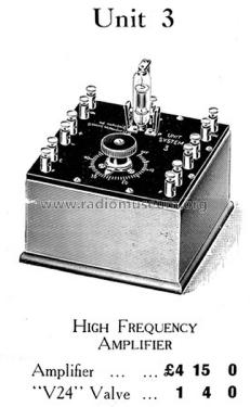 High Frequency Amplifier Unit No. 3; Marconi Scientific (ID = 2373182) mod-pre26