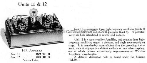 High Frequency Amplifier Unit No. 11; Marconi Scientific (ID = 2376019) mod-pre26