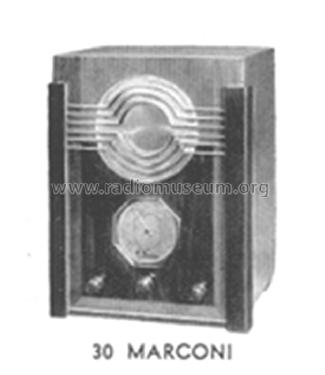 30 Ch= 435; Marconi marque, Cie. (ID = 1144757) Radio