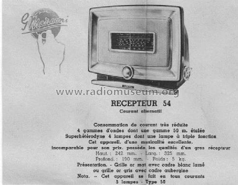 50 Ch= 450U; Marconi marque, Cie. (ID = 1483139) Radio