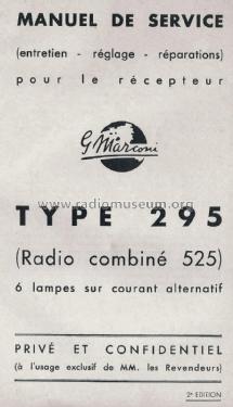 Marconi Six 525 Ch= 633W, 633W1, 633W15; Marconi marque, Cie. (ID = 1753931) Radio