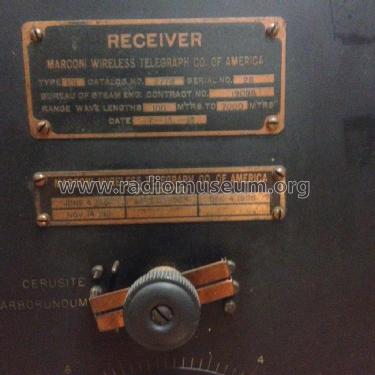 Receiving Tuner Type 101; Marconi Wireless (ID = 2356483) Detektor