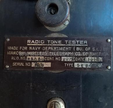 Tone Tester SE 84; Marconi Wireless (ID = 2304961) Crystal