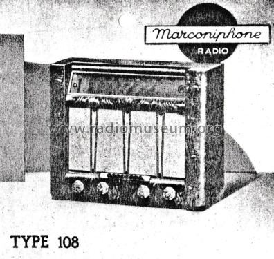 108U; Marconiphone; (ID = 1930679) Radio