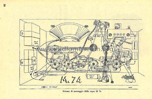 Ricevitore Super M74; Marcucci; Milano (ID = 2465489) Radio