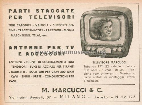 Televisore Marcucci ; Marcucci; Milano (ID = 2859976) Television