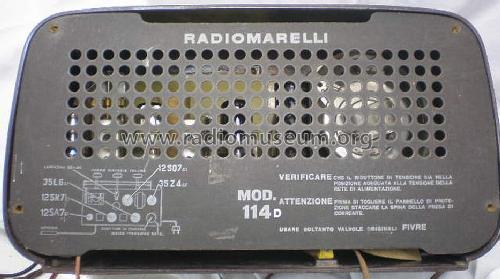 114D ; Marelli Radiomarelli (ID = 1324866) Radio