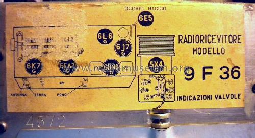 9F36; Marelli Radiomarelli (ID = 1986365) Radio