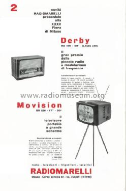 Movision RV 126; Marelli Radiomarelli (ID = 121438) Television