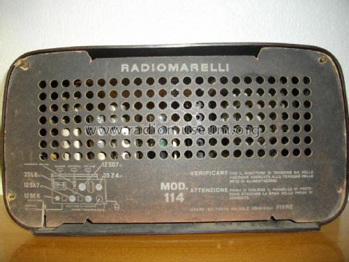 RD114; Marelli Radiomarelli (ID = 1769841) Radio