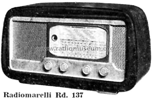 RD137; Marelli Radiomarelli (ID = 1198205) Radio