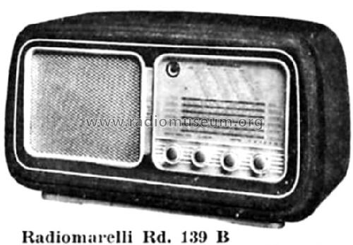 RD139-B; Marelli Radiomarelli (ID = 1198259) Radio