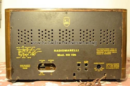 RD196-MF; Marelli Radiomarelli (ID = 1988751) Radio