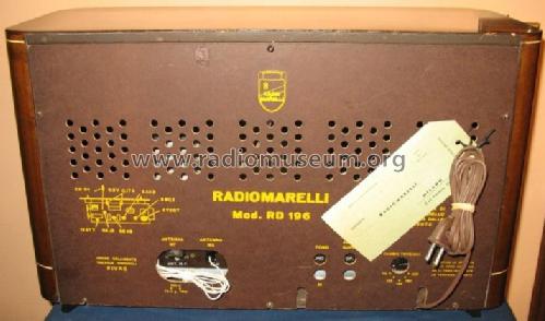 RD196-MF; Marelli Radiomarelli (ID = 314448) Radio