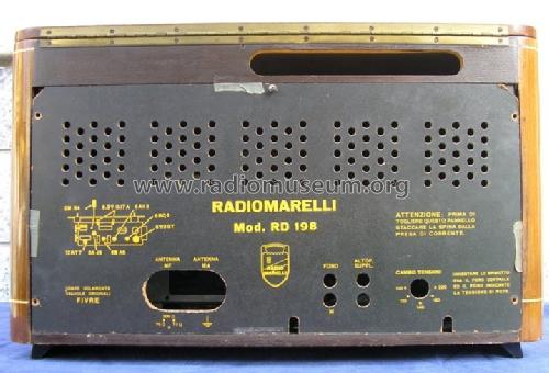 RD198; Marelli Radiomarelli (ID = 292316) Radio