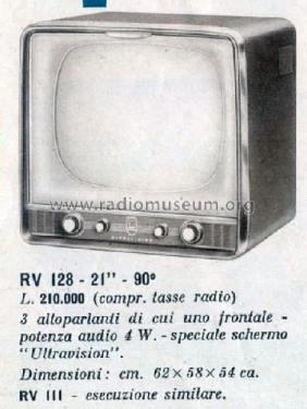 RV128; Marelli Radiomarelli (ID = 2954144) Television