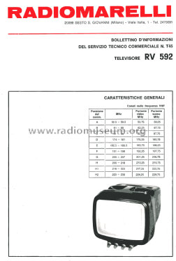 RV592; Marelli Radiomarelli (ID = 3086334) Television