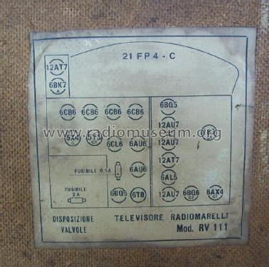 RV111; Marelli Radiomarelli (ID = 2235675) Television