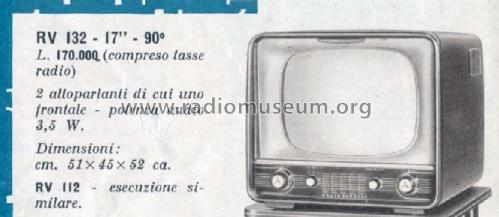 Televisore RV132; Marelli Radiomarelli (ID = 2954149) Television