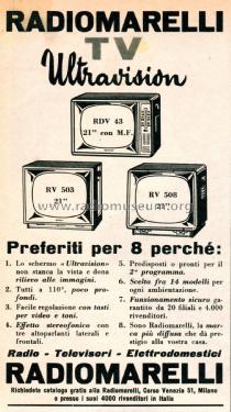 Ultravision RV508; Marelli Radiomarelli (ID = 2700884) Television
