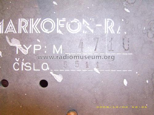 M471U; Markofon-Radio, Ing. (ID = 694892) Radio