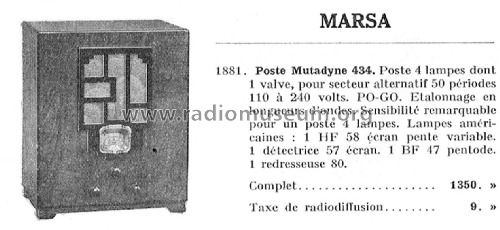 Mutadyne 434; Marsa; Le Vésinet (ID = 2990079) Radio