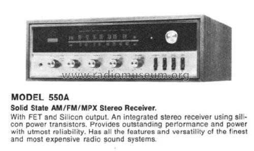 Solid State AM/FM/MPX Stereo Receiver FAX-550A; Martel Electronics (ID = 1500274) Radio