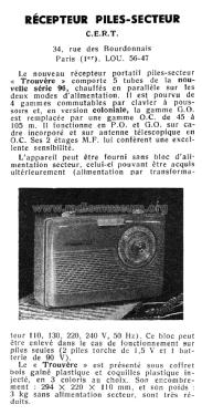 Trouvère ; Martial, CERT C.E.R. (ID = 2544945) Radio