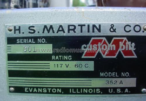 352A ; Martin H.S. & Co.; (ID = 1245966) Ampl/Mixer