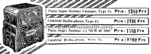 Combiné Radio-phono 45; Martin, V.; Paris, (ID = 2065495) Radio