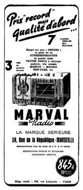 Poste à 7 lampes ; Marval-Radio; Paris (ID = 2518232) Radio