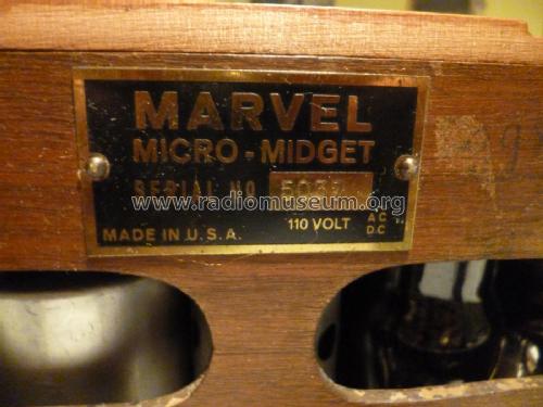 Marvel Micro-Midget ; Steinite Radio Co., (ID = 2518783) Radio