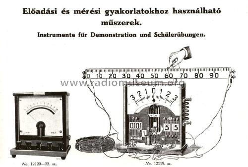 Demonstrációs Kombinált Volt-Ampermérő 12122; Marx és Mérei (ID = 2046702) Equipment