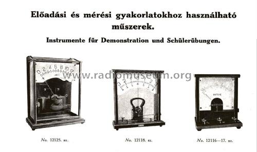 Demonstrációs Wattmérő 1125; Marx és Mérei (ID = 2046689) Equipment