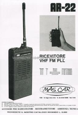 Ricevitore VHF FM PLL AR-22 A-B-C-D-E; AOR Ltd., Tokyo (ID = 2783954) Commercial Re