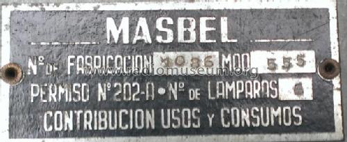 555; Masbel; Madrid (ID = 1739545) Radio