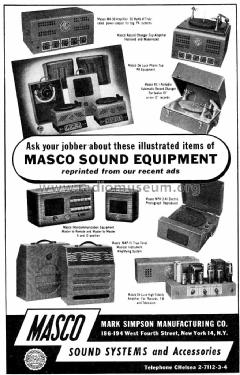 Intercommunication Equipment ; Masco Mark Simpson (ID = 1099392) Ampl/Mixer