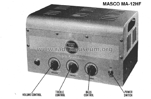 High Fidelity Amplifier MA-12HF; Masco Mark Simpson (ID = 1436965) Ampl/Mixer