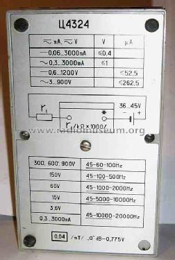 Vielfachmeßgerät C4324 {Ц4324} [U4324]; Mashpriborintorg Маш (ID = 503314) Equipment