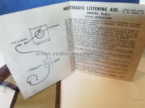 Television & Radio Listening Aid D.A.1; Masteradio, London (ID = 2909807) Diverses