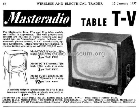 TG21T; Masteradio, London (ID = 1047977) Televisión