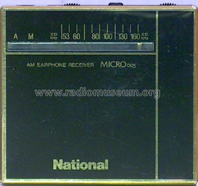 National AM Earphone Receiver Micro003 R-003; Panasonic, (ID = 1175101) Radio