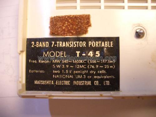 National 2-Band 7-Transistor T-45; Panasonic, (ID = 1077354) Radio