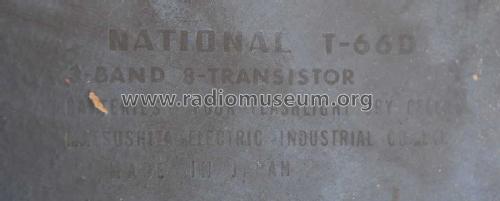 National 3 Band 8 Transistor T-66D; Panasonic, (ID = 604175) Radio