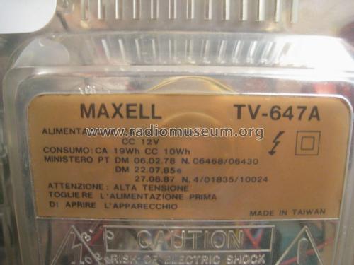 7' Black and White TV TV-647A; Maxell brand, Maxell (ID = 2099458) Television