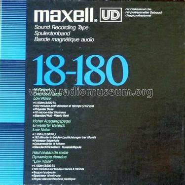 Sound Recording Tape - Spulentonband - Bande magnétique audio ; Maxell brand, Maxell (ID = 1821851) Altri tipi