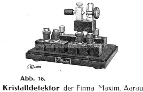 Experimentierempfänger Detektorzusatz; Maxim; Aarau (ID = 1328396) Kit