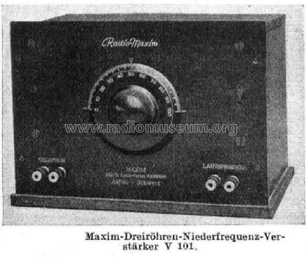 NF-Verstärker V101; Maxim; Aarau (ID = 56085) Ampl/Mixer